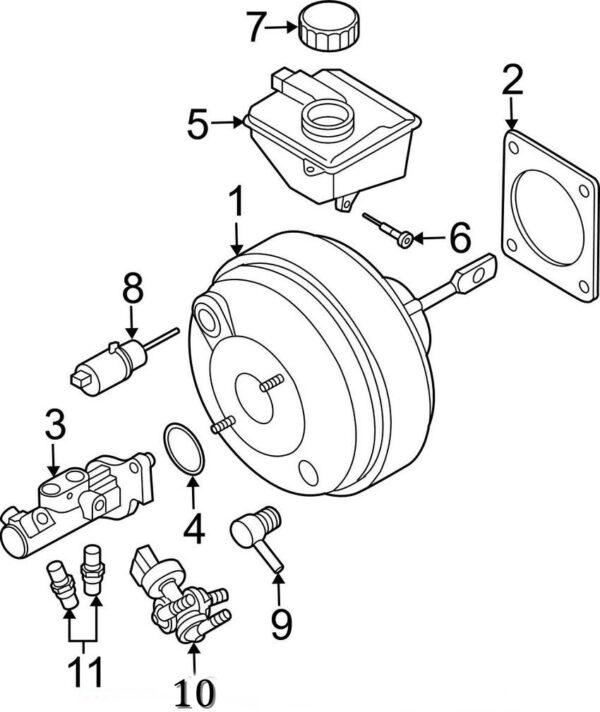 valvula eletromagnetica vacuo freio chevrolet cruze volvo xc90 31265826 31400608