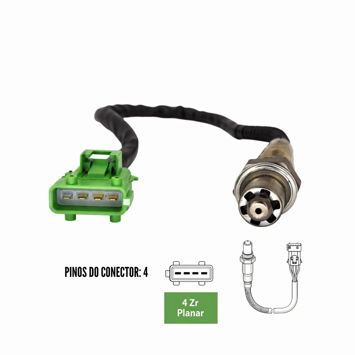 0258006028-4 (2) sonda lambda pré catalisador peugeot 207 0258006028