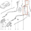 haste acionamento fechadura lado esquerdo renault clio 8200232387