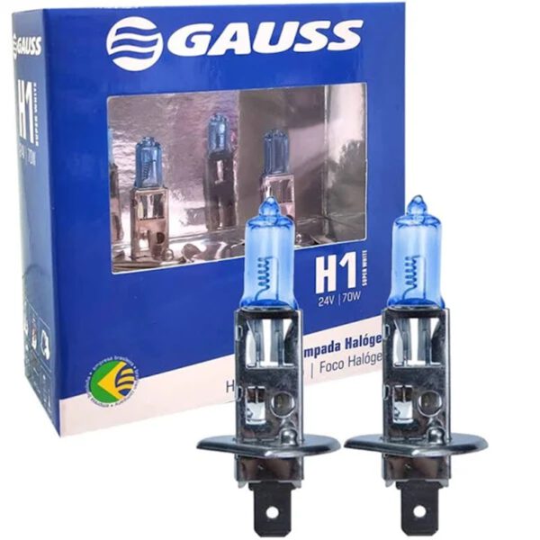 par lâmpada super branca gauss h1 24v