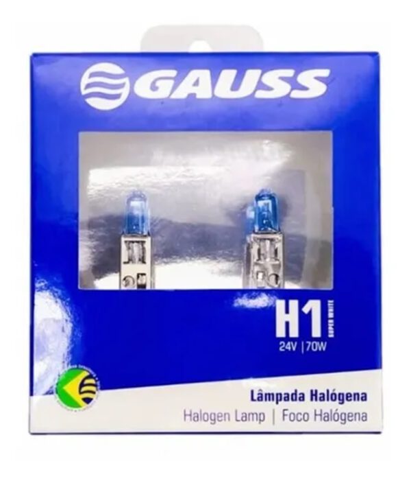 par lâmpada super branca gauss h1 24v b