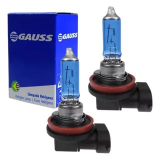 par de lampadas gauss h11 55w 12v gl95h11