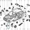 tampão plastico renault megane scenic 7703074620