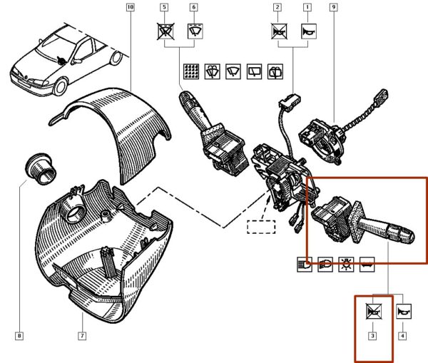 chave de seta renault clio kangoo 7701047255/csw902