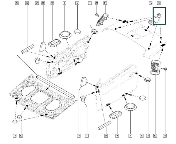 batente de borracha capo renault megane 8200220689