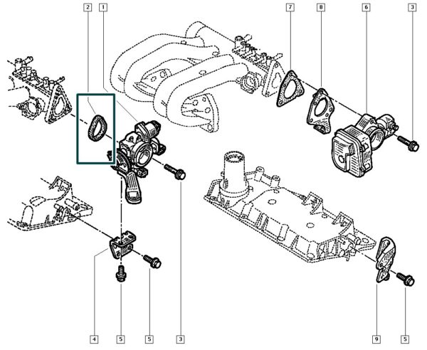 junta carburador renault twingo 7701041338