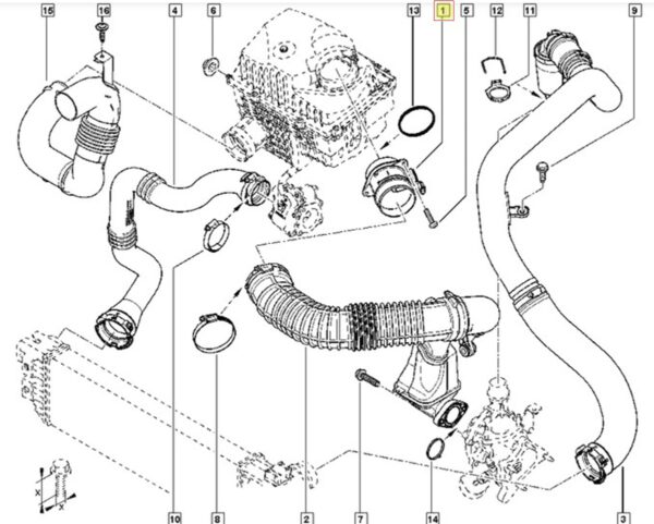 sensor maf fluxo de ar renault master 2.3 diesel 8200914647