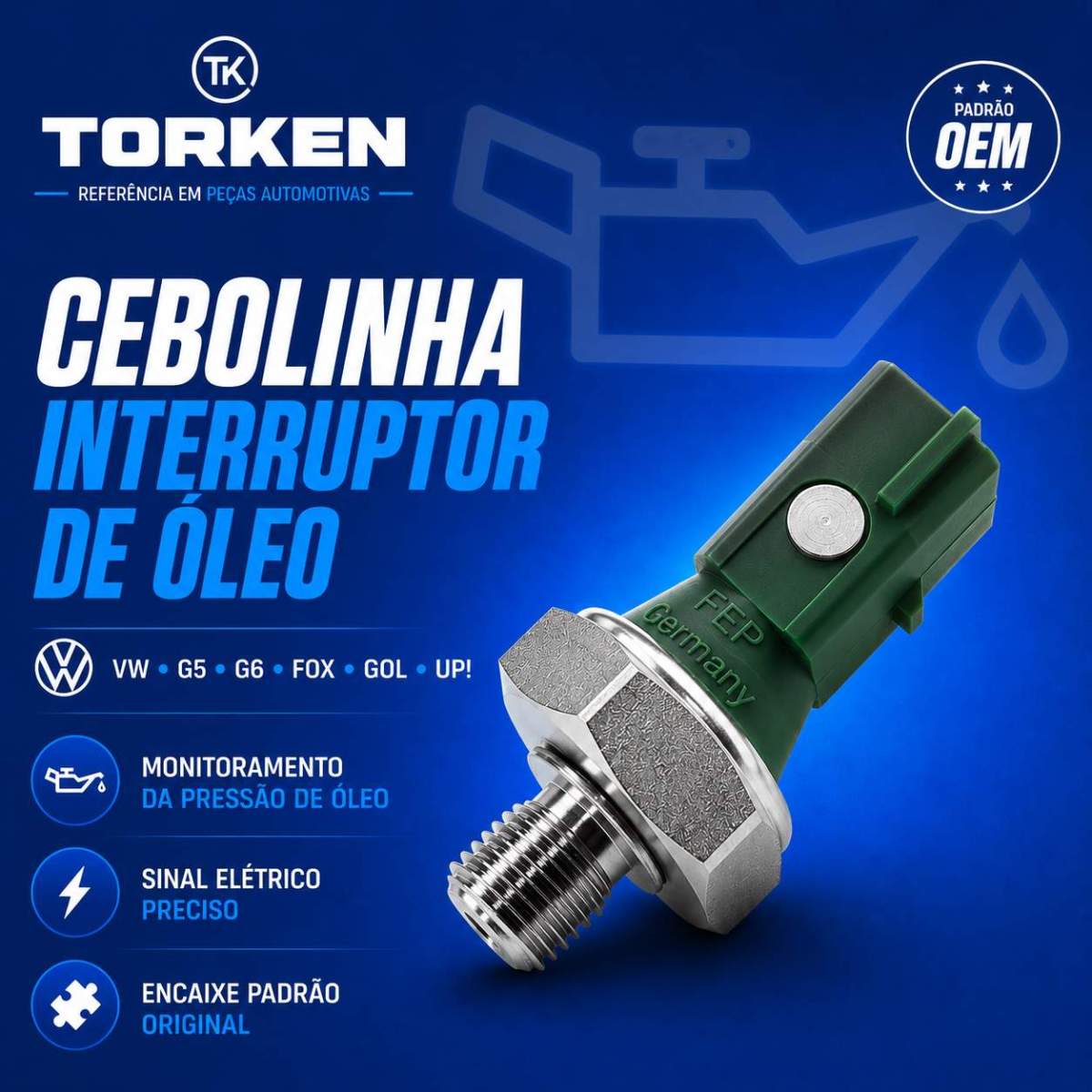interruptor cebolinha Óleo vw fox spacefox crossfox 036919081c