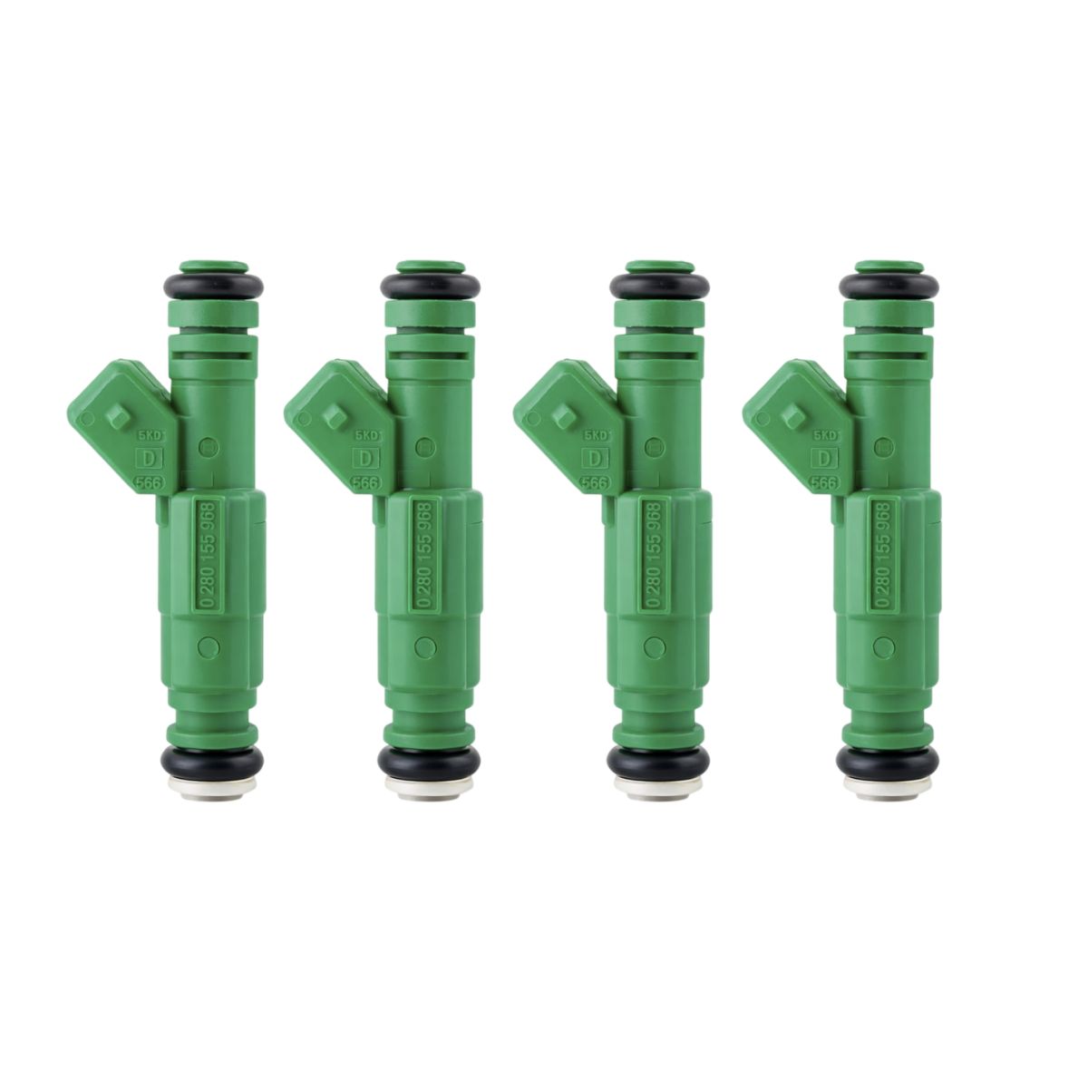 0280155968 (6) 4x bicos injetores volvo c70 v70 s60 turbo 42lbs 0280155968