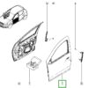 porta dianteira esquerda renault sandero original 801012479r