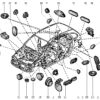 tampa plastica vedação do monoploco renault scenic 7703074535