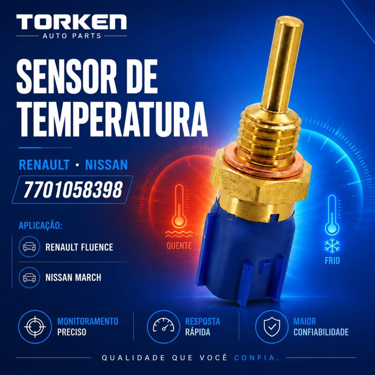 sensor temperatura renault fluence nissan march 7701058398
