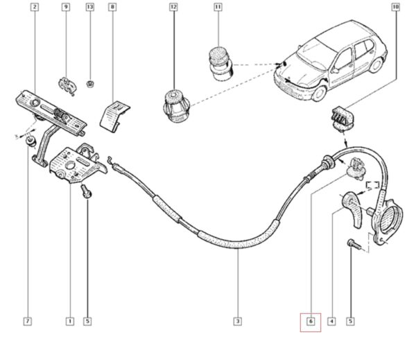 grampo plastico friso teto renault clio 7703077300 (cópia)