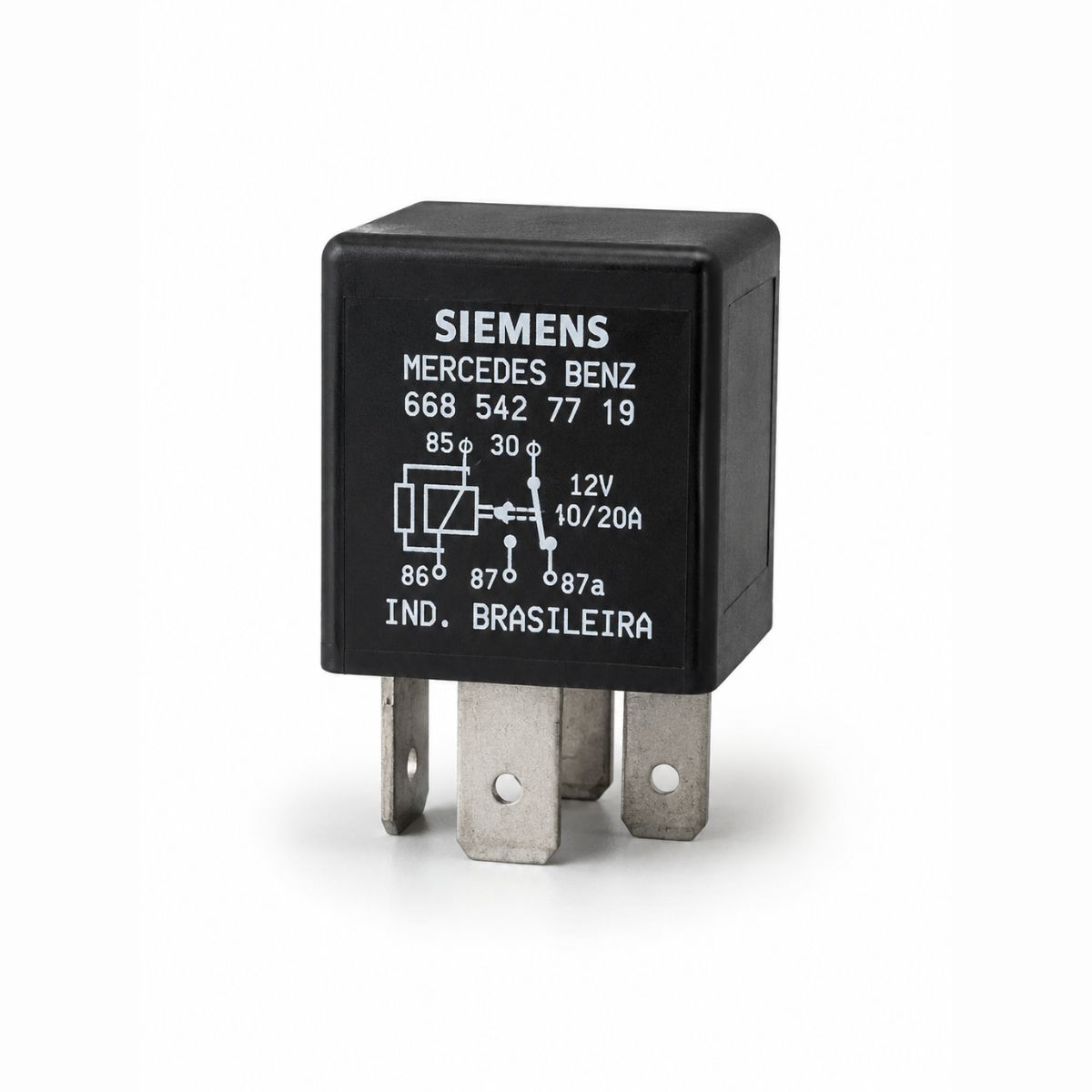 rele auxiliar 12v 10/20a 5 terminais siemens 6885427719