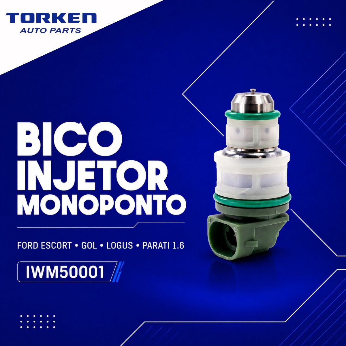 bico injetor monoponto ford escort gol logus parati 1.6 iwm50001