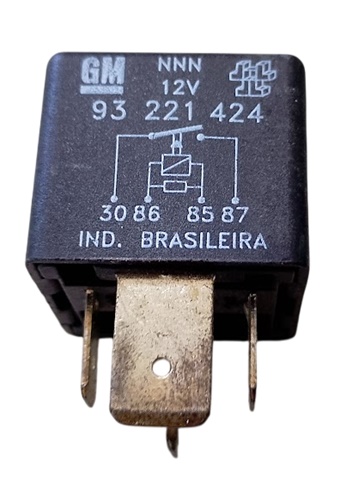 93221424 2 relé auxiliar ventuinha radiador vidro elétrico 12v 50a gm 93221424