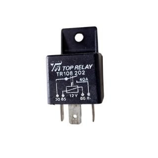 rele auxiliar universal 4 pinos c/ suporte tr108202