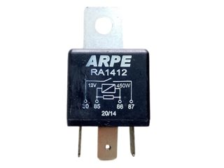 relé auxiliar 4 term. 12v arpe ra1412