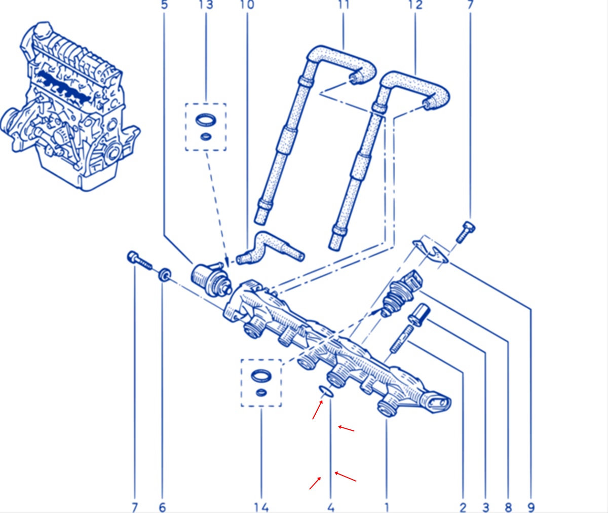2 anel de vedação de borracha renault laguna 7703065275