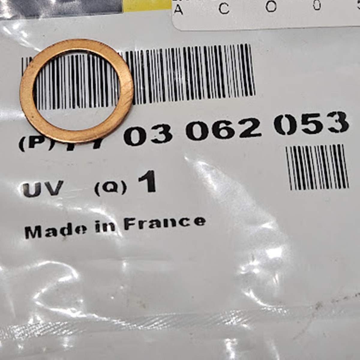 7703062053 - 2 arruela cobre nivel de oleo renault clio ii – 7703062053