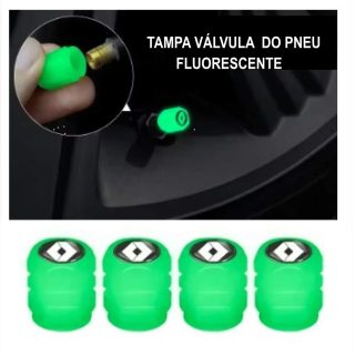 4 hastes valvula do pneu fluorescente renault clio hvp001