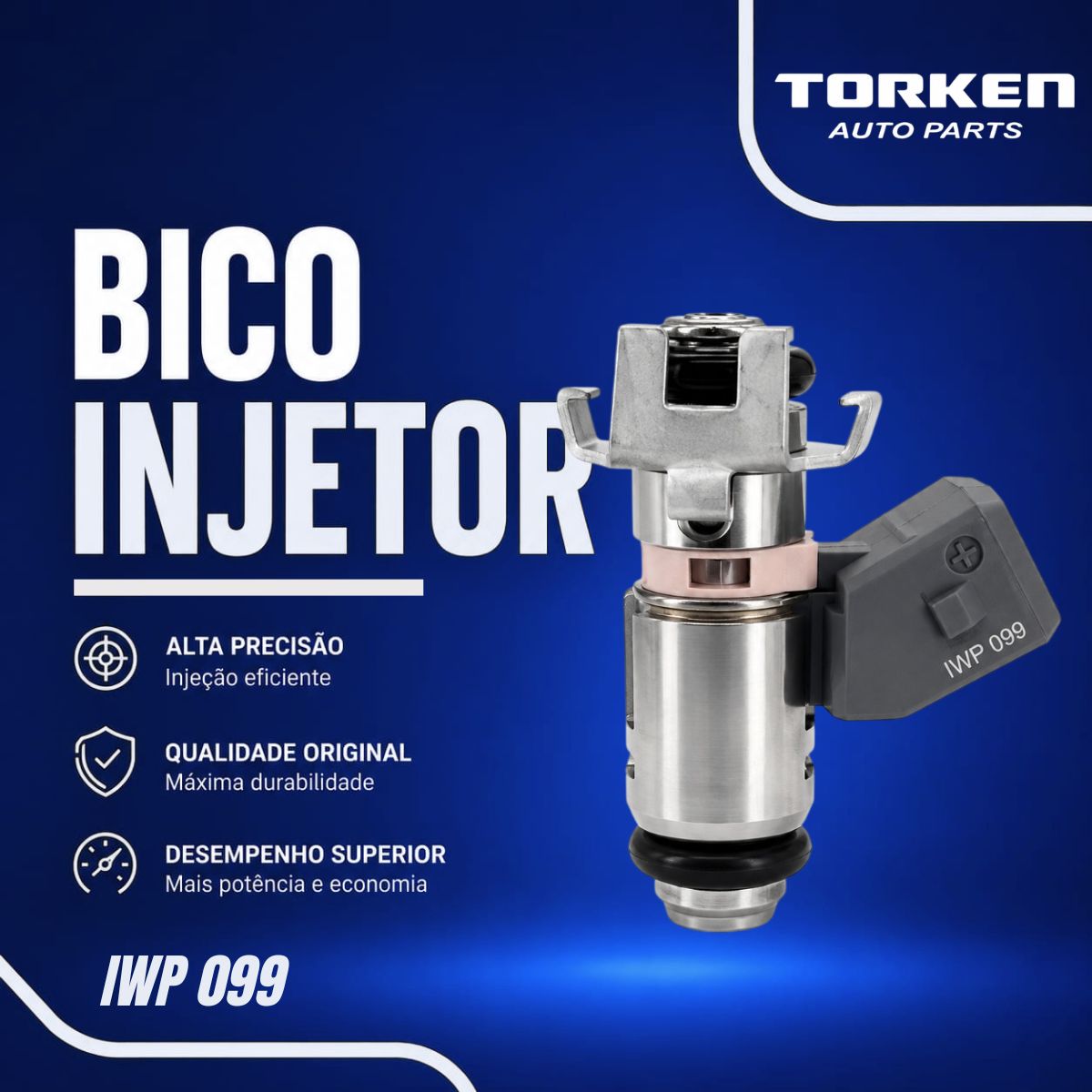 bico injetor 206 clio 1.0 16v iwp099