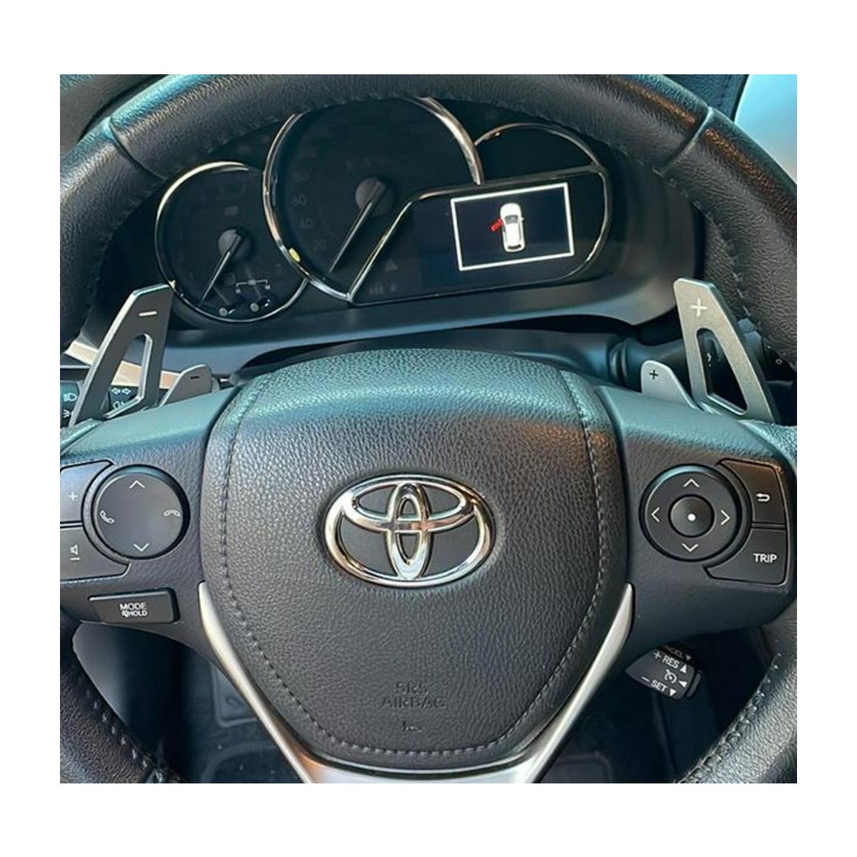moldura volante com borboleta paddle shift toyota corola fielder 451000kr20 q