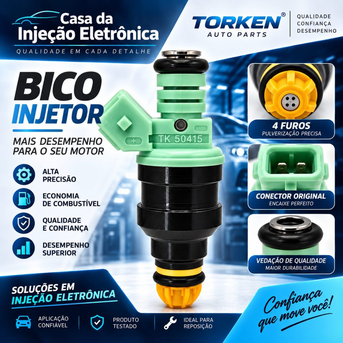 kit 6 bicos injetores compatível 320i 323i 325i 520i 525i 0280150415