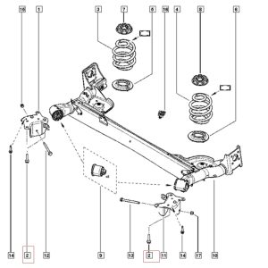 parafuso fixação suspensão renault duster zoe 7703602263